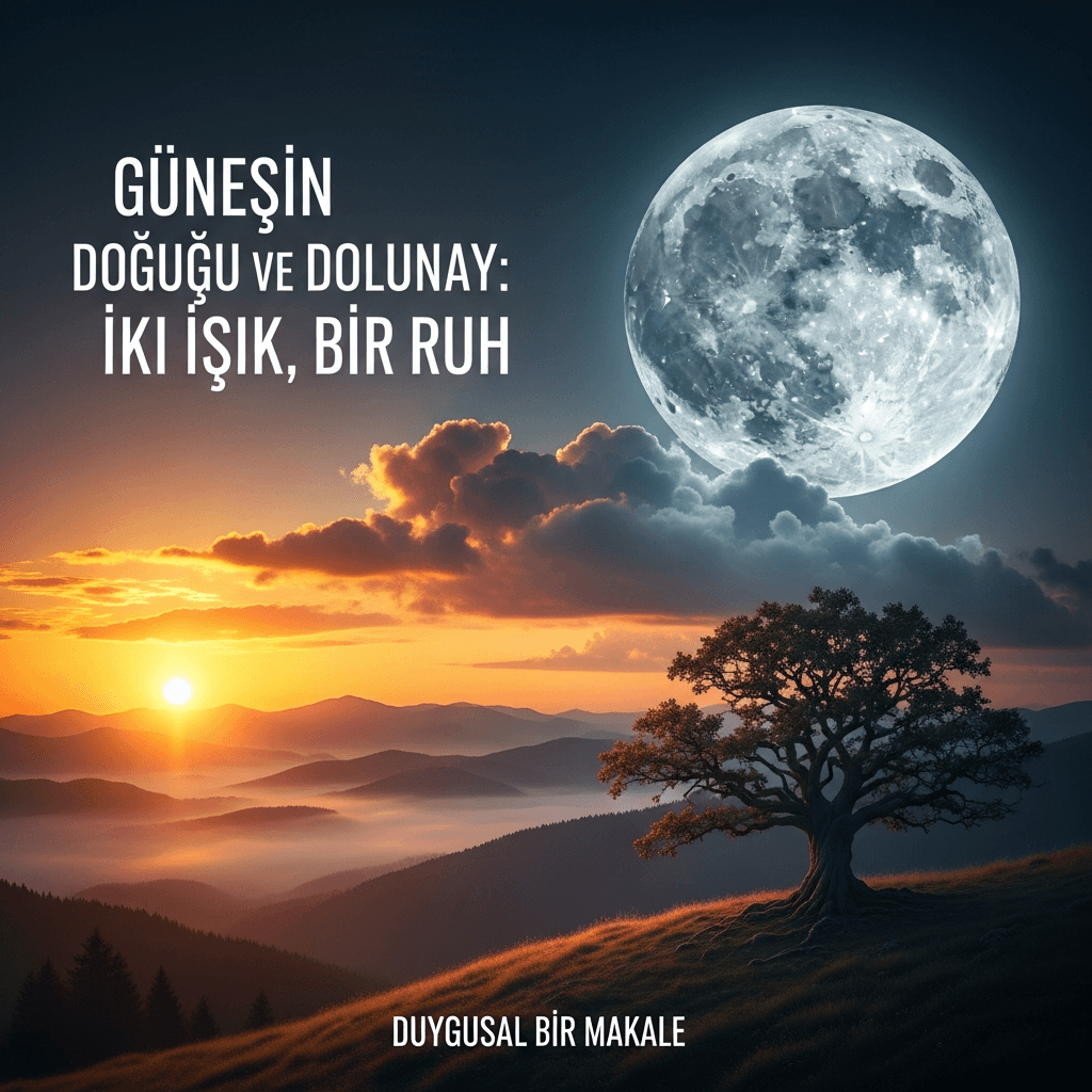 GÜNEŞİN DOĞUŞU VE DOLUNAY: İKİ IŞIK, BİR RUH — DUYGUSAL BİR MAKALE